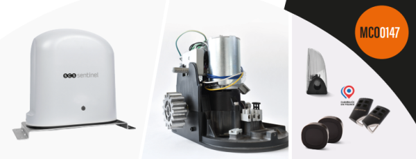 Motorisation pour portail coulissant + feu clignotant & photocellules 6m/500kg - SCS Sentinel - MCO0147