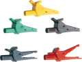 Jeu de 2 pinces crocodiles noire et rouge avec garde-main - Catu - DX02006