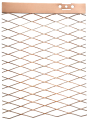 Grille en cuivre metal deploye dimensions 1,00 x 1,00m - Catu - GMDC10