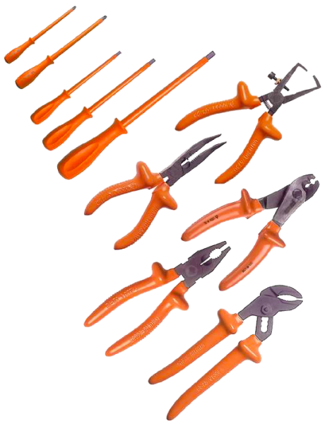 Kit 5 tournevis et 5 pinces isolés pour travaux sous tensions conforme iec 60900 - Catu - KIT05