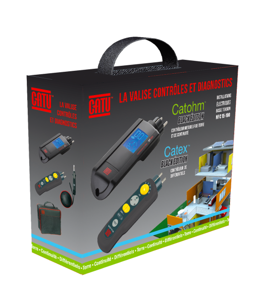 Kit contrôles nf c15-100 avec dt-300, dt-155 et étui de transport - Catu - KIT151001