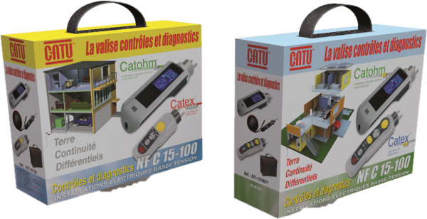 Kit contrôles nf c15-100 avec dt-300, dt-110 et étui de transport - Catu - KIT15100