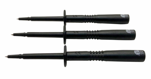 Jeu de 3 pointes de touche ip2x noires pour appareil de mesure - Catu - M883985