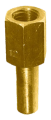Jeu de 4 bornes lisses diamètre 10 mm avec fixation par trou taraudé m12 - Catu - MC183