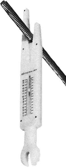 Jauge de conducteur en matériau isolant, dimensions : 270 x 35 x 17 mm. - Catu - MD535K