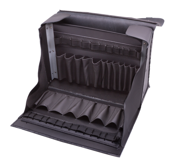 Sacoche cuir porte-outils à compartiments multiples - Catu - MO34