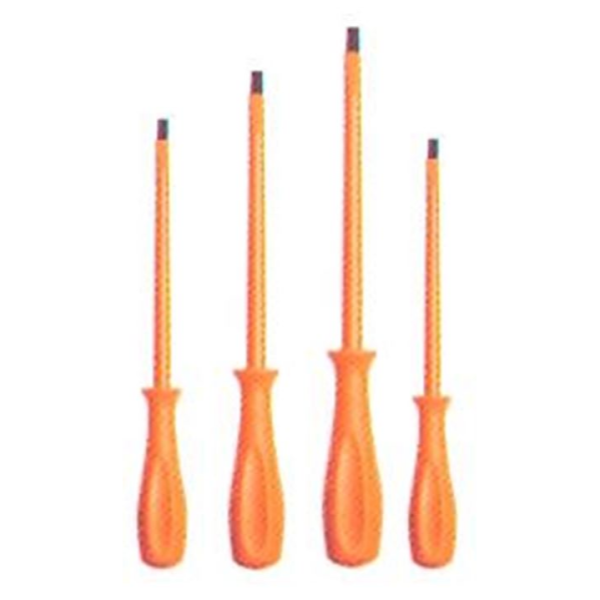 Jeu de 4 tournevis isolés plats de 3-4-6,5-8 mm - Catu - MO652D