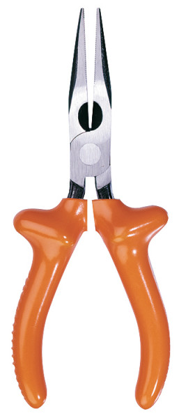 Pince à becs demi-ronds isolée. Longueur 160 mm - Catu - MO66102