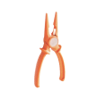 Pince à becs plats isolante composite 190 mm. Coupe jusqu'à 16 mm² cuivre - Catu - MO66303C