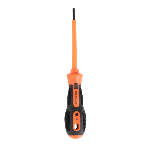 Tournevis isolé bimatières à embout hexagonal 8 mm sur plats lame 150 mm - Catu - MO68408