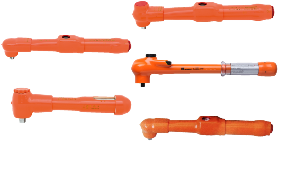 Clé dynamométrique 3/8" isolée 340 mm. Couple de serrage 8-60 nm non réversible - Catu - MO69050