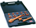 Coffret d'outils isolés 3/8",  clé à cliquet et 10 douilles - Catu - MO6930823