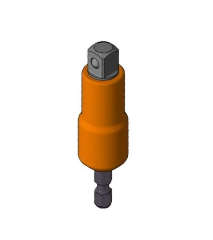Adaptateur isolant, embout 6 mm sur plat hexagonal mâle et carré entraîneur 3/8” - Catu - MO69522V1