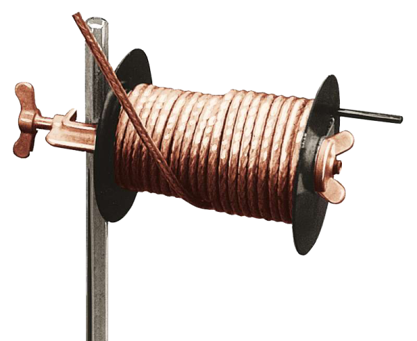 Bobine dévidoir avec câble de terre et étau de fixation sur piquet de terre - Catu - MT640
