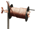 Bobine dévidoir avec câble de terre et étau de fixation sur piquet de terre - Catu - MT640