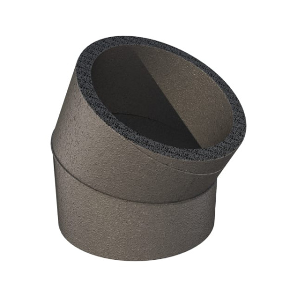 Coude à 30° pour calogaine pro d160, conduit circulaire rigide isolée en epe - Aldes - 11091364