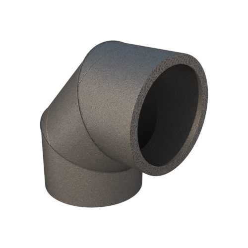 Coude à 90° pour calogaine pro d160, conduit circulaire rigide isolée en epe - Aldes - 11091366