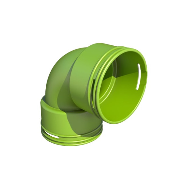 Coude à 90° optiflex pro pour conduit circulaire d75 - Aldes - 11095908