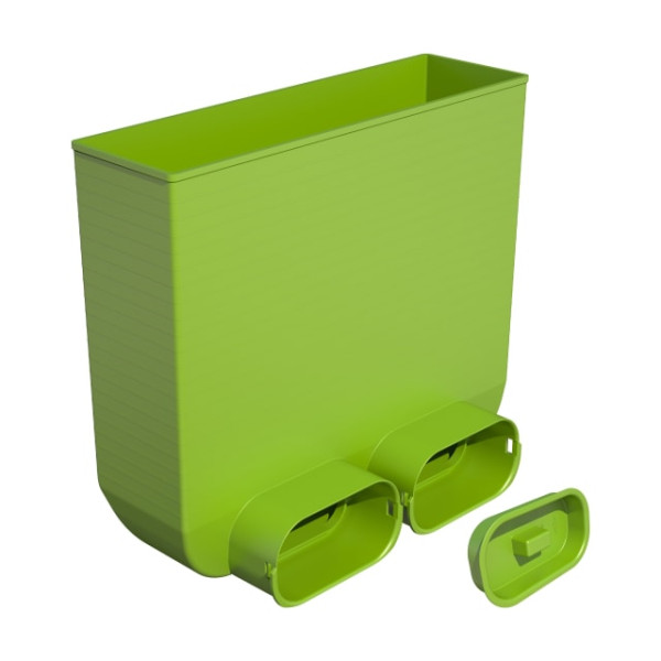 Manchettte 90° pour 2 conduits optiflex pro 100x50 et une bouche rectangulaire - Aldes - 11095950