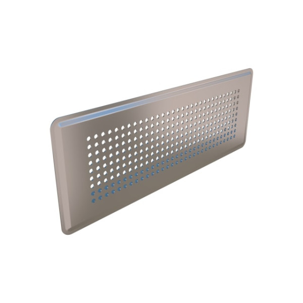 Grille rectangulaire optiflex pro 350 x 130 inox - Aldes - 11095951