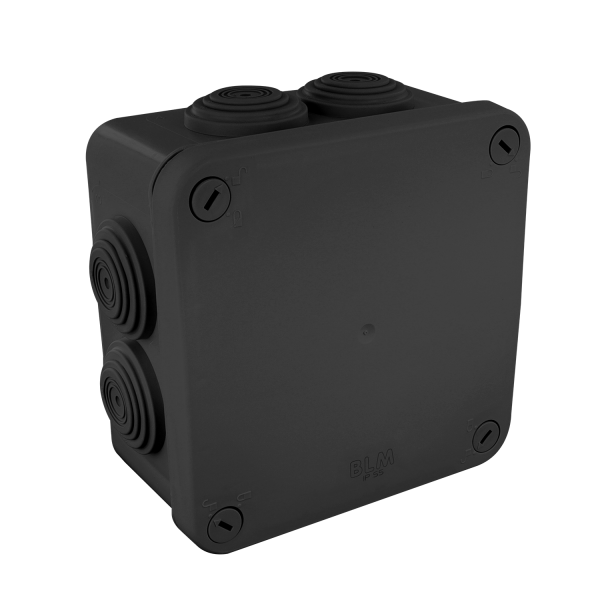 Boite optibox ip55 noir 1/4t.100x100x55 mm - BLM - 515425