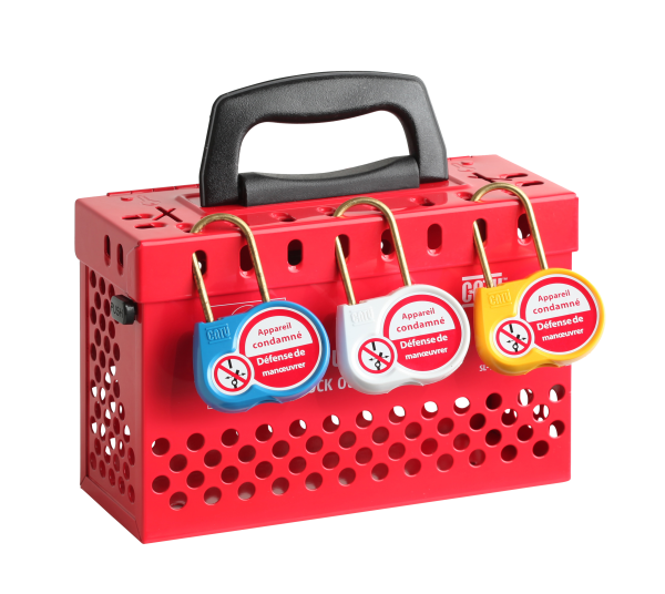 Boîte de consignation de groupe rouge pour stockage des clés des cadenas . - Catu - SL106