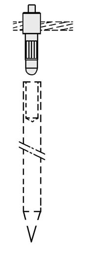 Tete a frapper int avec temoin pour piquet de terre diametre 16 et 17mm - Catu - TFTI1617