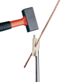Tete connectrice mode tangentiel  pour piquet de terre diametre 16 et 17mm - Catu - TFTT1617