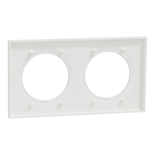 Odace origine - lot de 84 plaques de finition 2 postes - couleur blanc - Schneider Electric - S929704P