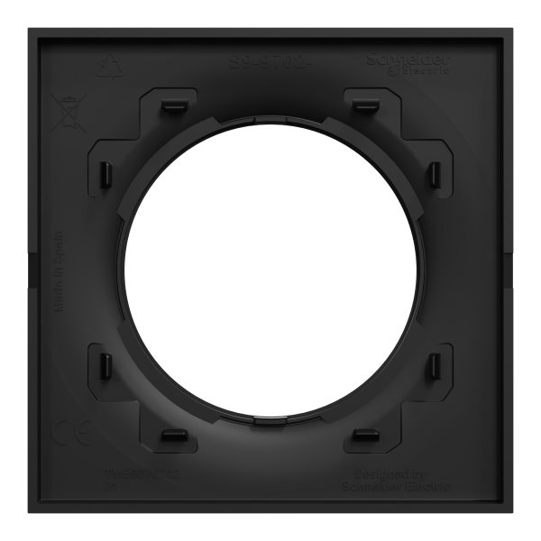 Odace origine - plaque de finition 1 poste - couleur noir - Schneider Electric - S949702 Odace origine - plaque de finition 1 poste - couleur noir - Schneider Electric - S949702