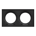 Odace origine - plaque de finition 2 postes - couleur noir - Schneider Electric - S949704