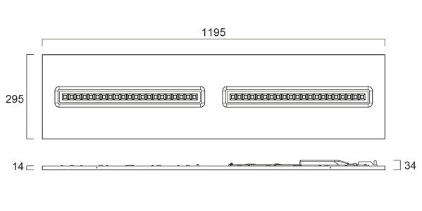 Luminaires encastrés opticlip 1200 1l 33w 4450lm 830 blanc mp - Sylvania - 0034015