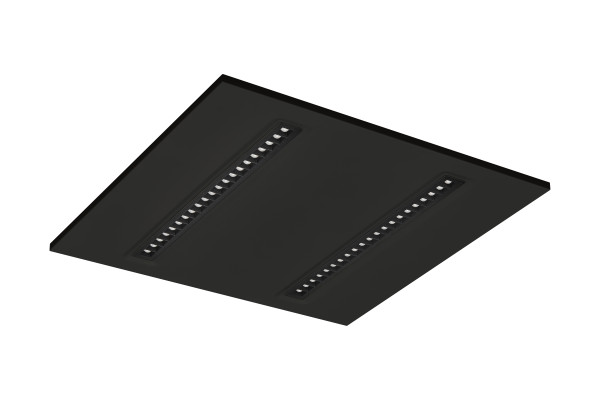 Luminaires encastrés opticlip 600 2l 33w 4000lm 830 noir mp - Sylvania - 0034040