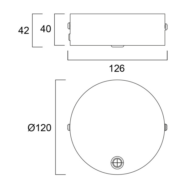 Lignes continues otao linear kit d'alimentation rosace blanche + câble 1,5m - Sylvania - 0041818