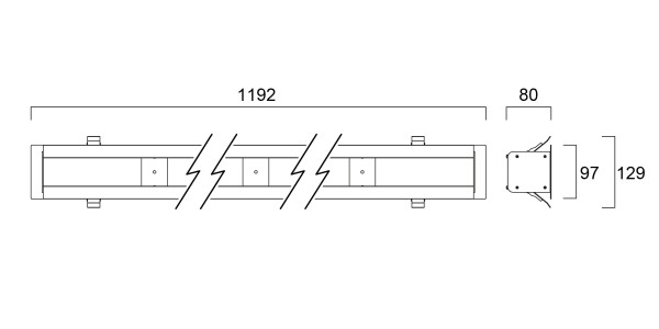 Lignes continues otao linear kit brancard blanc - Sylvania - 0041829