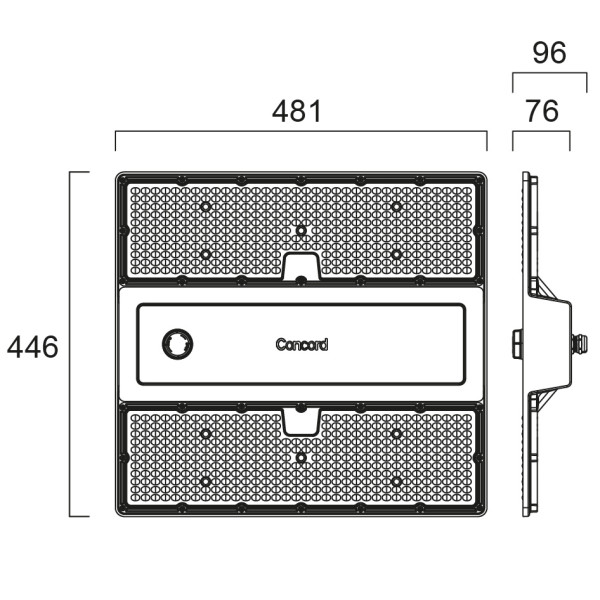 Armatures industrielles rocks ip65 112w 20500lm 840 allee capteur pir z18 - Sylvania - 2825419