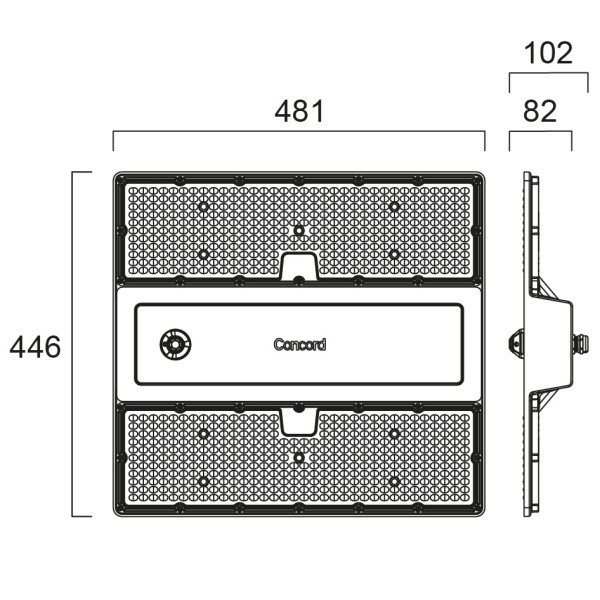 Armatures industrielles rocks ip65 50w 9100lm 840 allee sylsmart ssa03h - Sylvania - 2825429