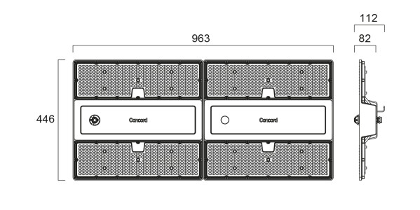 Armatures industrielles rocks ip65 290w 54000lm 840 large sylsmart ssa03h - Sylvania - 2825440