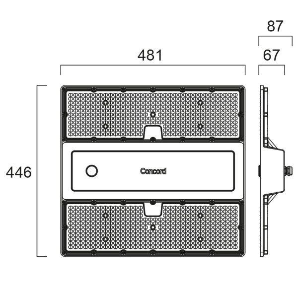 Armatures industrielles rocks ip65 112w 20500lm 840 allee sylsmart ssa03n - Sylvania - 2825447