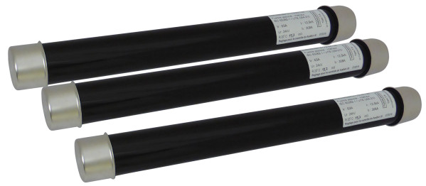 Ens. 3 fusibles hta 24kv 63a - Michaud - AA004