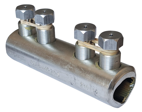 Raccord à serrage mécanique 95²-240² alu ou cuivre avec 4 vis. - Michaud - BD010