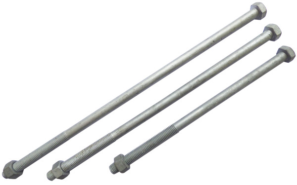 Boulon acier galvanise 14x300 (vis + ecrou) - Michaud - BR304