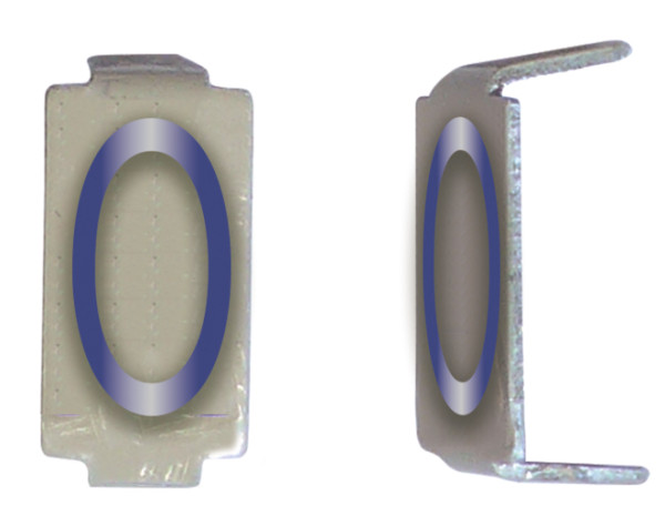 Michaud lot 25 lettres o 6x11 alu ivoire/bleu - Michaud - CD036