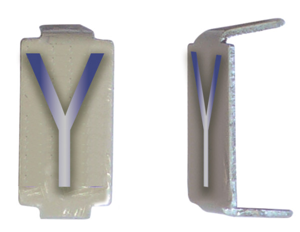 Michaud lot 25 lettres y 6x11 alu ivoire/bleu - Michaud - CD046