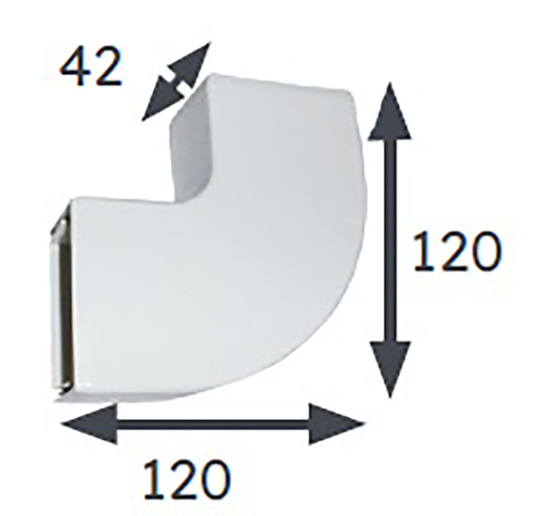 Lot 5 coudes goulotte 40x60 - Michaud - GB000