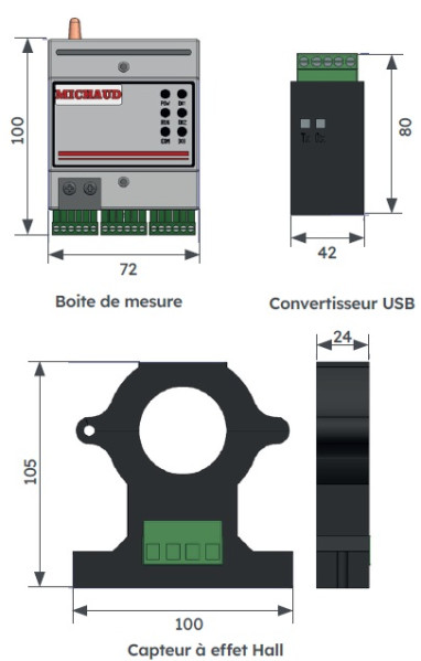 Kit modulaire mesure parkpilot - Michaud - GE049
