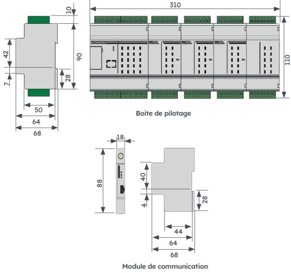 Kit modul. commande parkpilot - Michaud - GE054