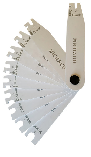 Indicateur de section de conducteur câble ou barre - Michaud - HD009