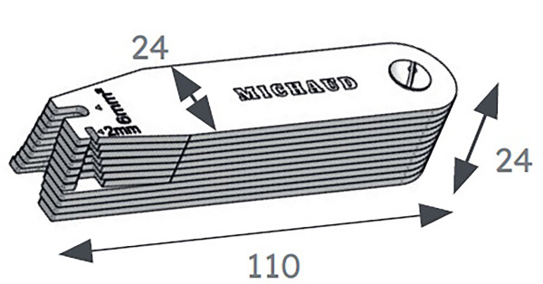 Indicateur de section de conducteur câble ou barre - Michaud - HD009