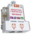 Répartiteur coaxial Michaud grade 2TV 2 sorties RJ45 - Michaud - LB023